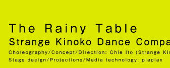 The Rainy Table　Strange Kinoko Dance Company × plaplax